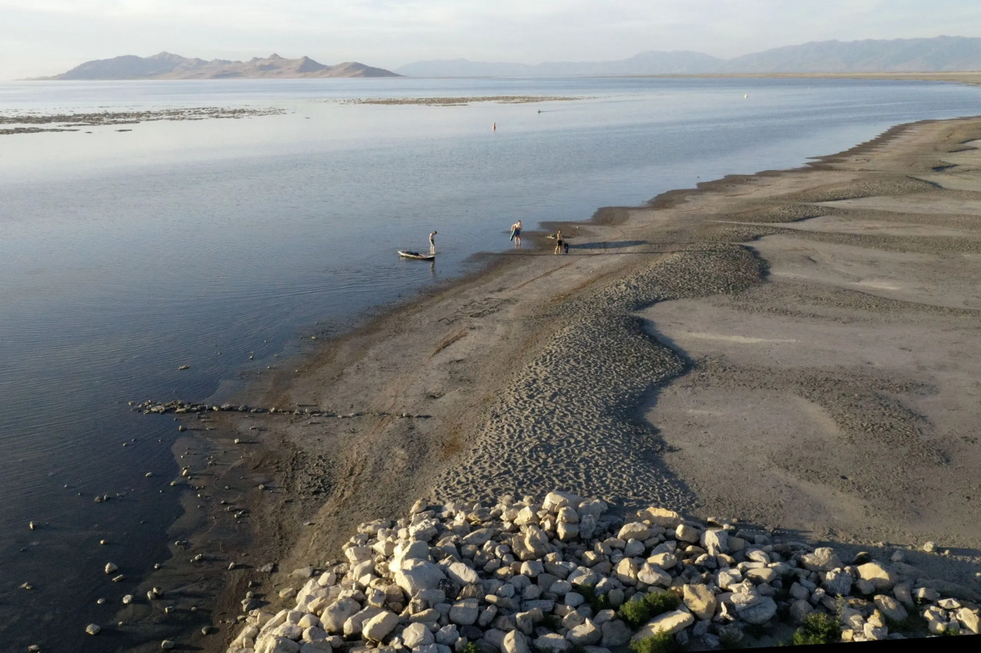 The Great Salt Lake State Park on Friday, June 10, 2022. Water levels at the Great Salt Lake are continuing to reach record lows due to drought.Laura Seitz, Deseret News